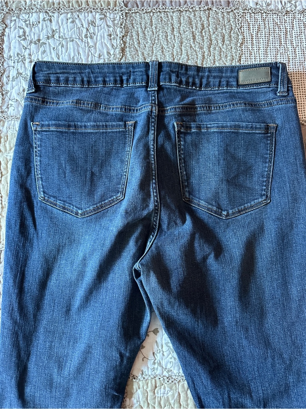 Women’s Denver Hayes Mia Dark Indigo Skinny Jeans Mid-Rise 14x28 - Picture 7 of 9